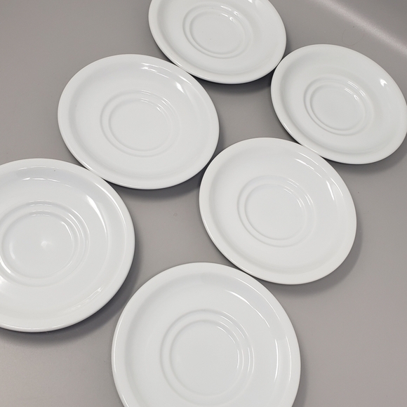 Set Of 6 Schmidt Porcelain China Teacup Saucers - Picture 7 of 9